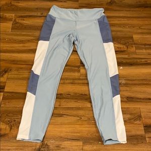 Full length blue leggings